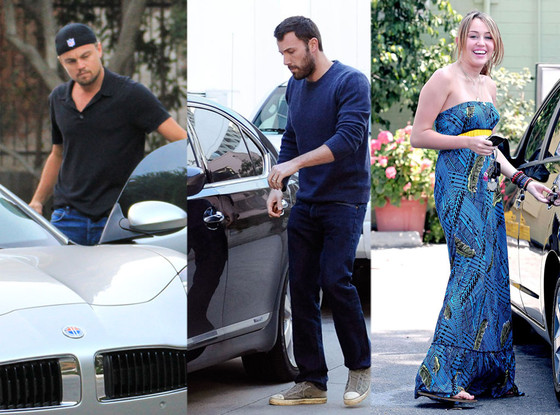 Leonardo DiCaprio, Ben Affleck, Miley Cyrus Leonardo DiCaprio, Ben Affleck, Miley Cyrus